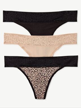 Joyspun 3 pk Thong Panties XXL (C10-X)